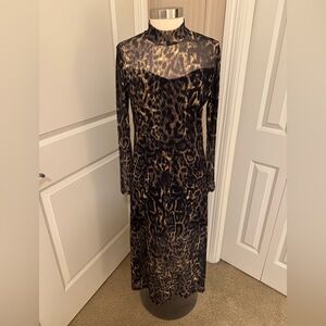 ALL SAINTS Leopard Print Dress